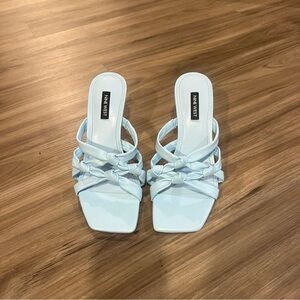 Nine West Light Blue Knot Heels